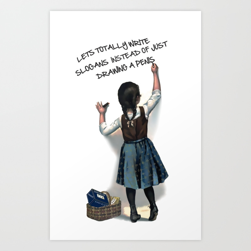 Banksy Graffiti Art Print By Closeddoor Society6