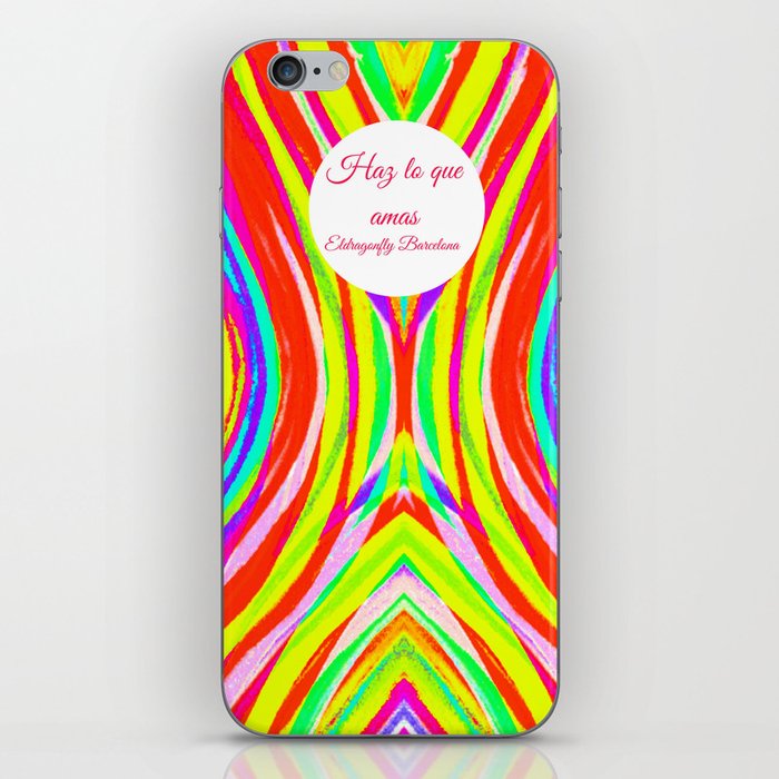 Neon Collection: Barcelona beach and surf style ( design one ) designed by Eldragonfly Barcelona  iPhone Skin