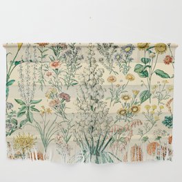 Floral Diagram // Fleurs IV by Adolphe Millot XL 19th Century French Science Textbook Artwork Wall Hanging
