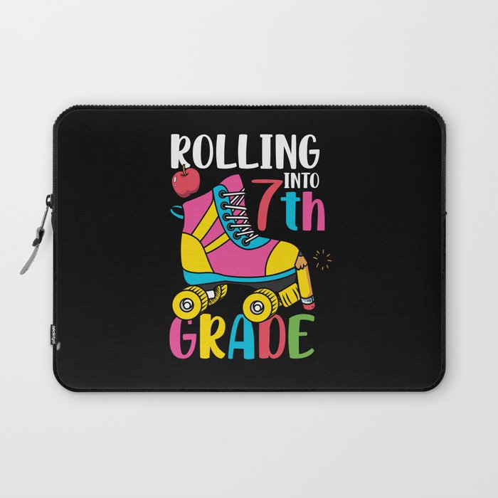 Rolling Into 7th Grade Laptop Sleeve
