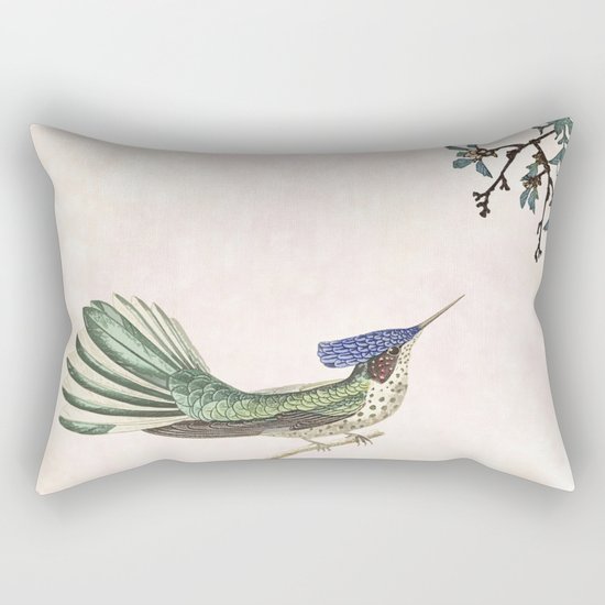merry in the blossoming Rectangular Pillow