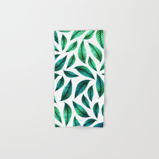 Tropical Foliage Pattern #society6 #decor #buyart Hand & Bath Towel