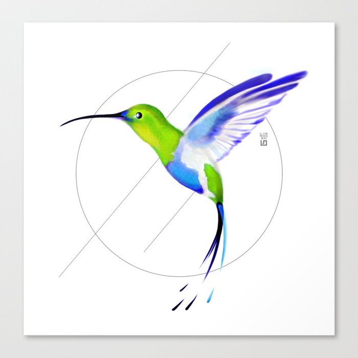 Under the Sign of Colibri Canvas Print