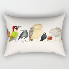 Woodland Bird Collection Rectangular Pillow