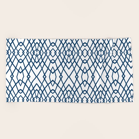 Web Navy Beach Towel