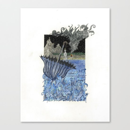 Current Express Canvas Print