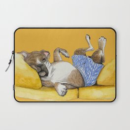Boxer Dog in Boxers Laptop Sleeve