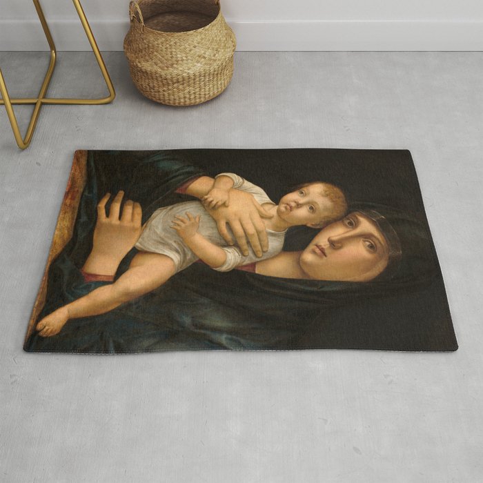  Madonna and Child by Giovanni Bellini Rug