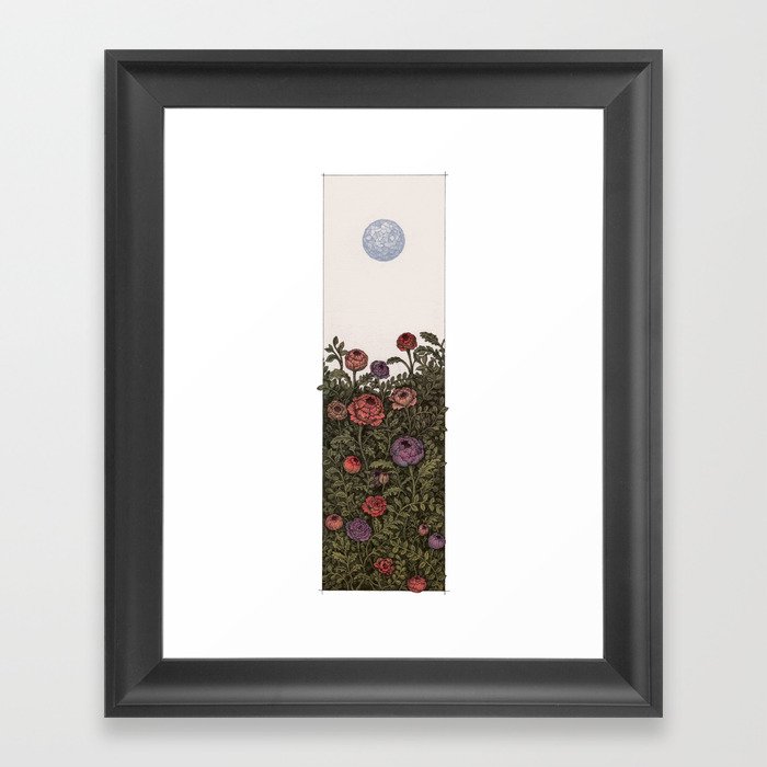 Chase the moon Framed Art Print