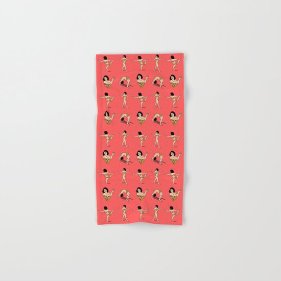 BROAD CITY. Ilana Art Model (pink pattern) Hand & Bath Towel
