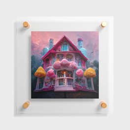 Cotton Candy House Floating Acrylic Print