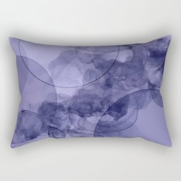 Very Peri Abstract Ink Art Rectangular Pillow