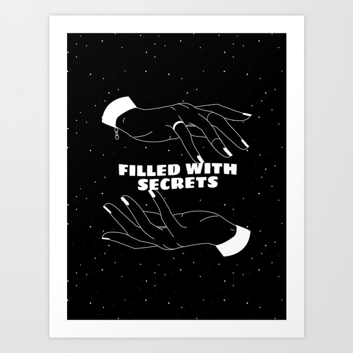 Filled with secrets Art Print
