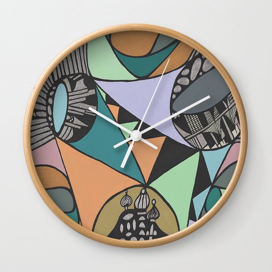 Three Districts Wall Clock