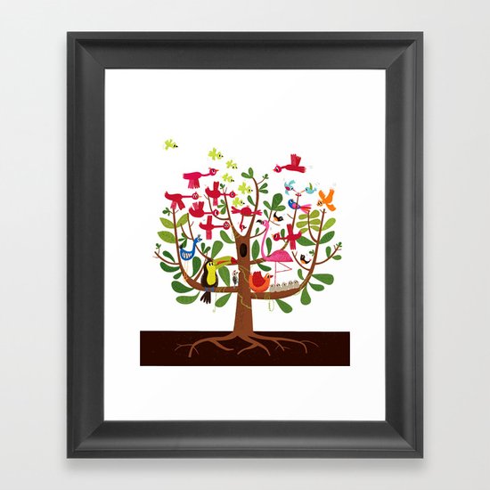 summer tree Framed Art Print