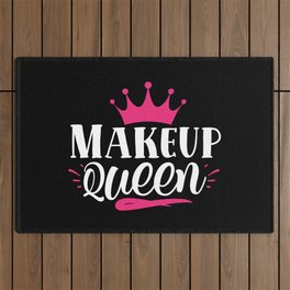 Makeup Queen Pretty Beauty Slogan Outdoor Rug