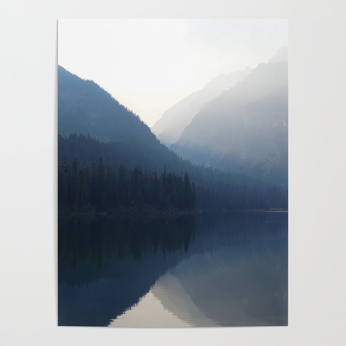 Grand Teton Lake Reflection Poster