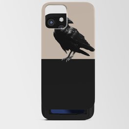 Raven Black Horizon Minimalism  iPhone Card Case