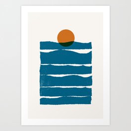 Waves: daylight Art Print