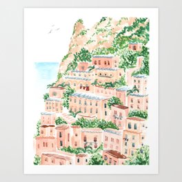An Italian Shore Art Print