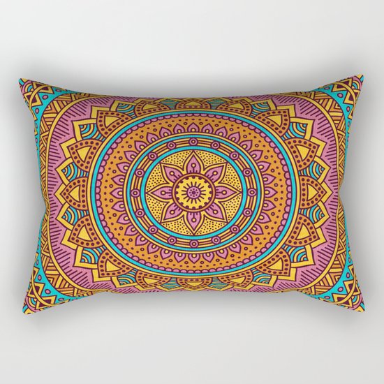 Hippie mandala 63 Rectangular Pillow