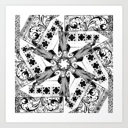 Medieval Gothic Symmetry Art Print