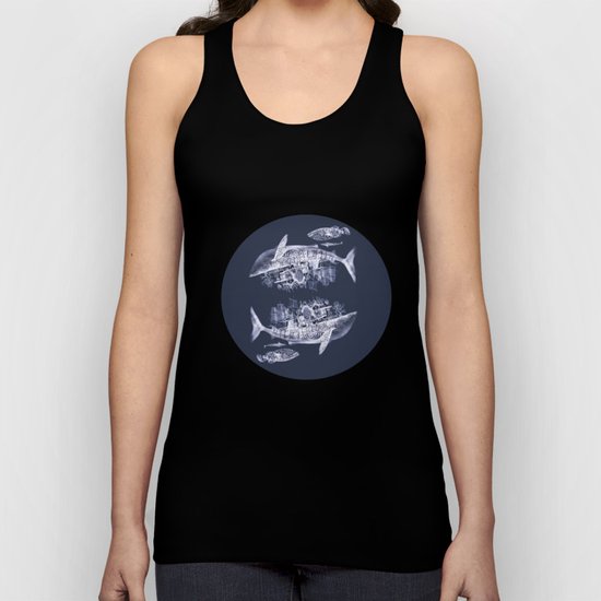 shark night Unisex Tank Top