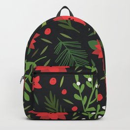 Christmas Poinsettias Backpack