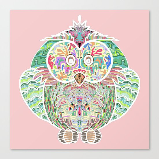RAINBOW OWL Canvas Print