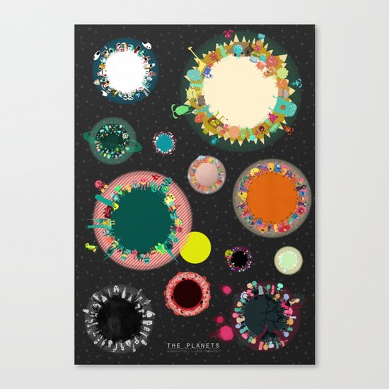 The Planets Print Two Canvas Print