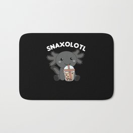 Snaxolotl Axolotl Bubble Tea Lovers Sweet Animals Bath Mat | Kawaii, Axolotls, Graphicdesign, Joke, Lurch, Salamander, Ice Cream Lover, Axolotl, Snaxolotl, Newch 