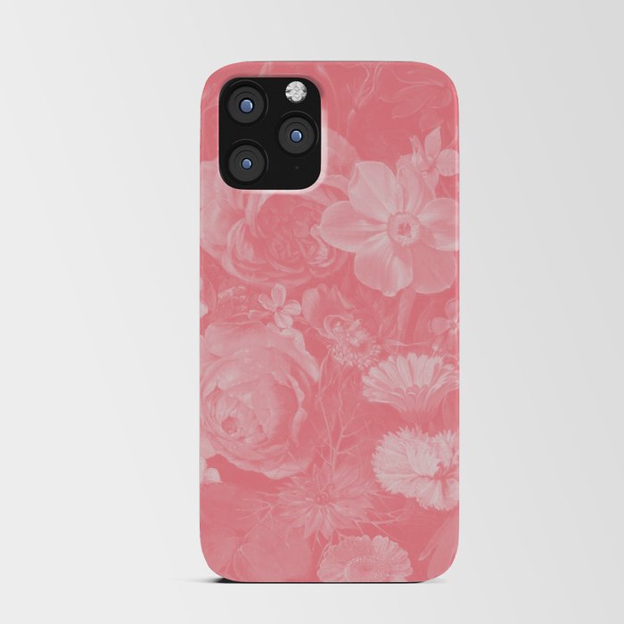 Vintage Flowers Pink Floral iPhone Card Case