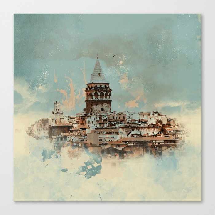 Galata Tower Canvas Print