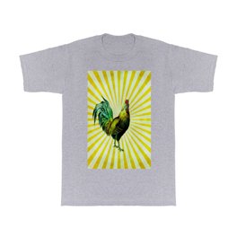 Rooster Vintage Sunburst  T Shirt
