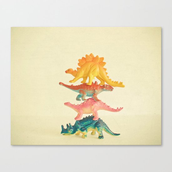 Dinosaur Antics Canvas Print