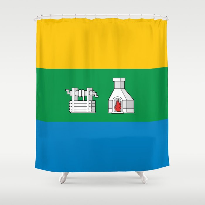 flag of Yekaterinburg or Ekaterinburg Shower Curtain