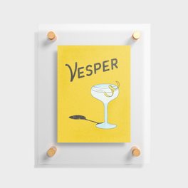Vesper Martini with a Twist Floating Acrylic Print