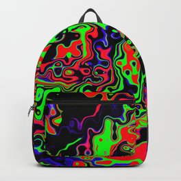 Toxic Waste Psychedelic Rave Spill Backpack