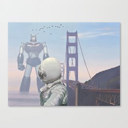 A Very Large Robot Canvas Print