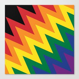 LGBT flag wave Canvas Print