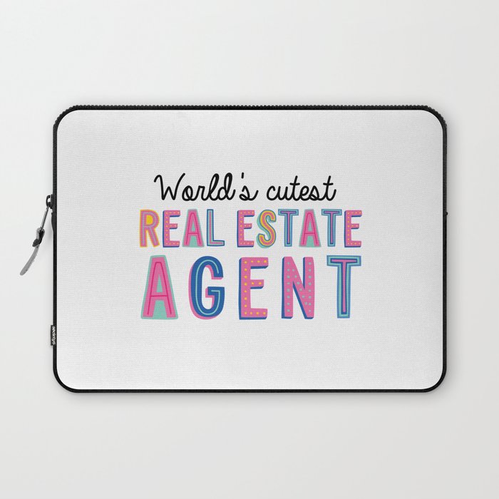 World's cutest Real Estate Agent Laptop Sleeve