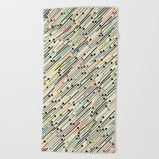 pins and needles Beach Towel