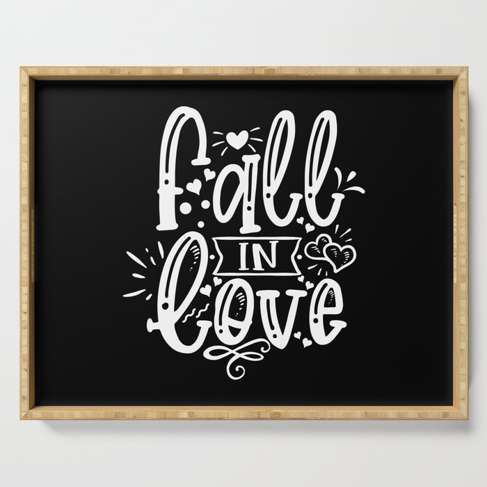 Fall In Love Serving Tray