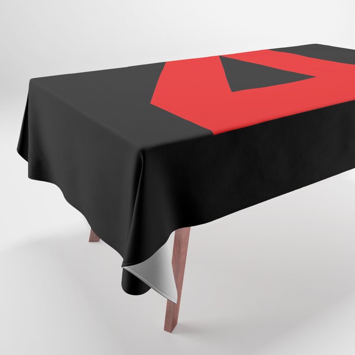 Number 4 (Red & Black) Tablecloth