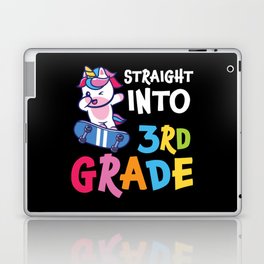 Straight Into 3rd Grade Dabbing Unicorn Laptop Skin