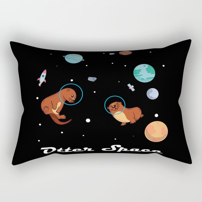 Otter Space Shirt For Space Scientists Rectangular Pillow