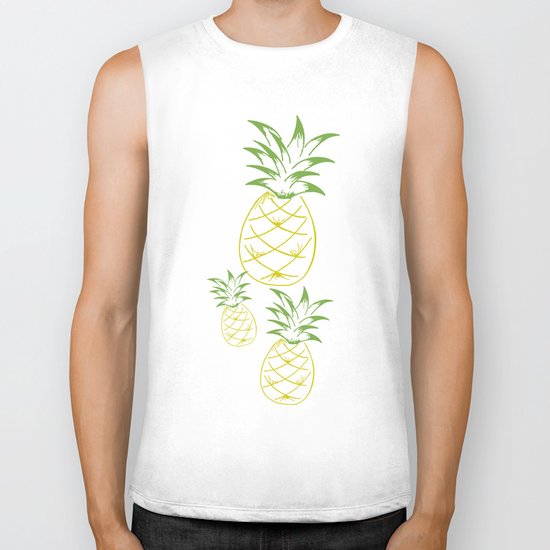 Pineapple Biker Tank
