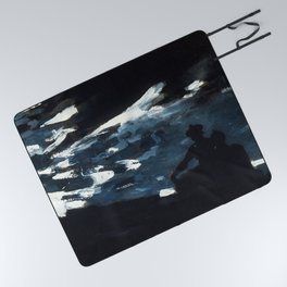 Winslow Homer's Moonlight on the Water (1890s) Picnic Blanket