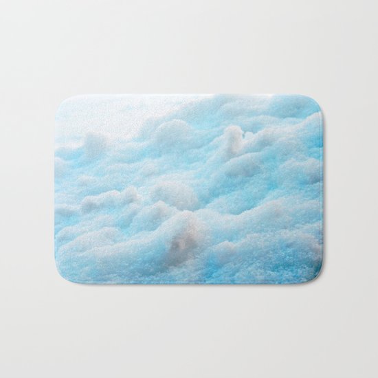 Blue Snow Bath Mat