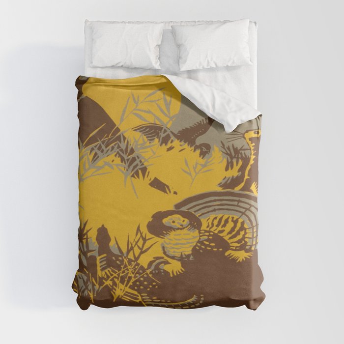 Vintage poster - Game Crop Duvet Cover